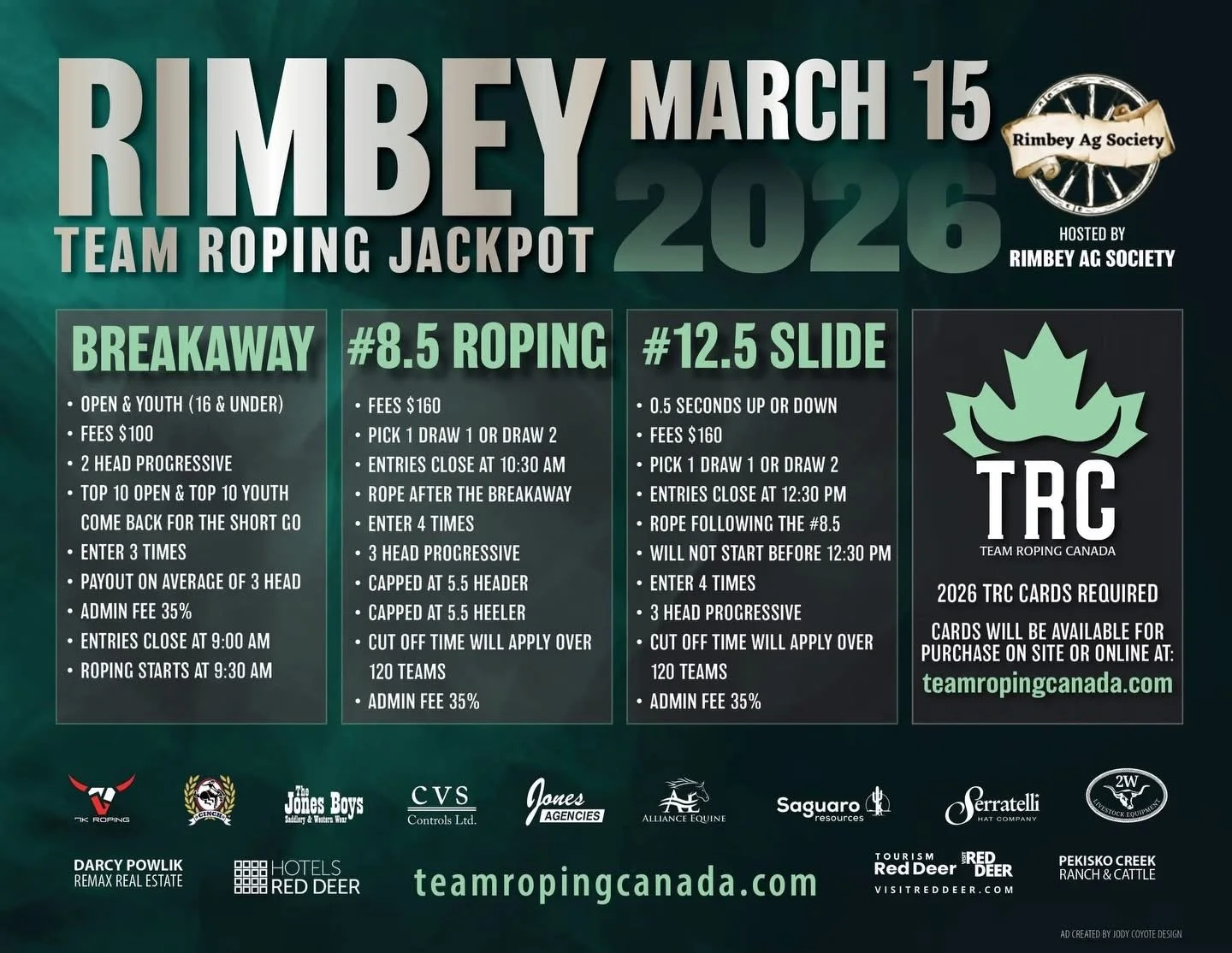 Rimbey Team Roping &amp; Breakaway Jackpot 