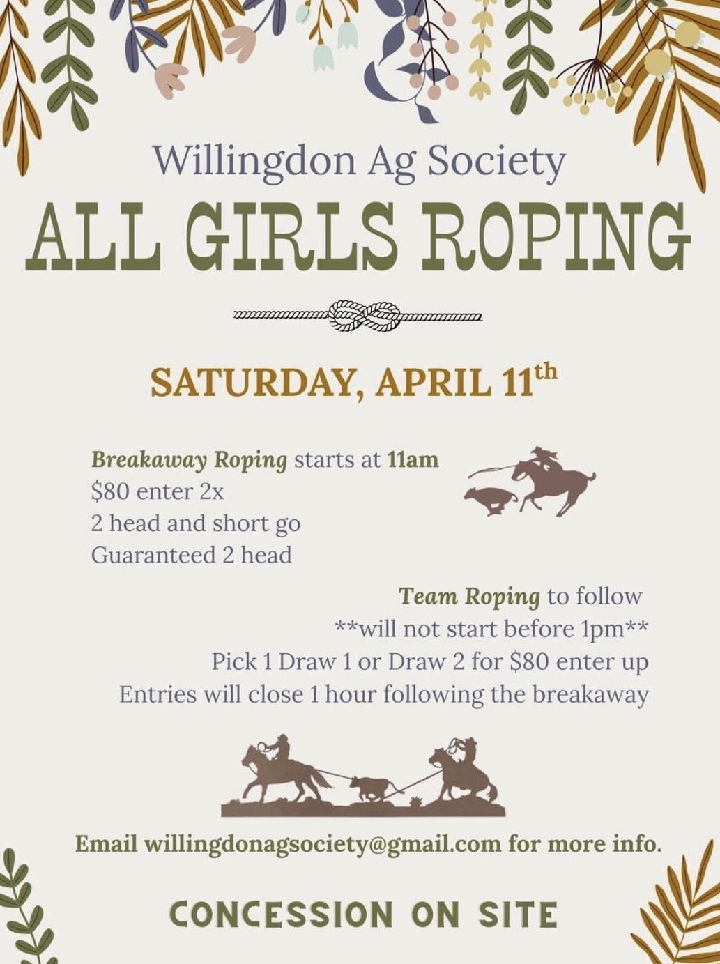 Willingdon Ag Society All Girls Roping