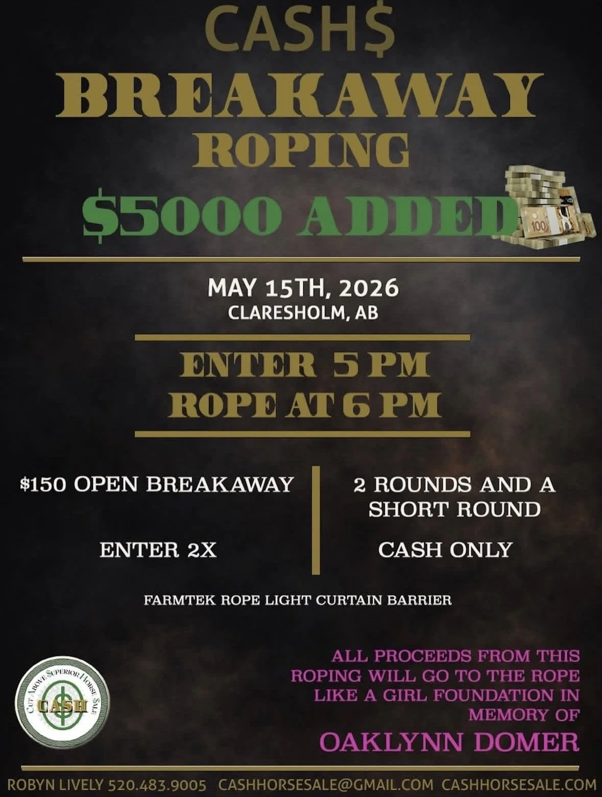 Cash Breakaway Roping 