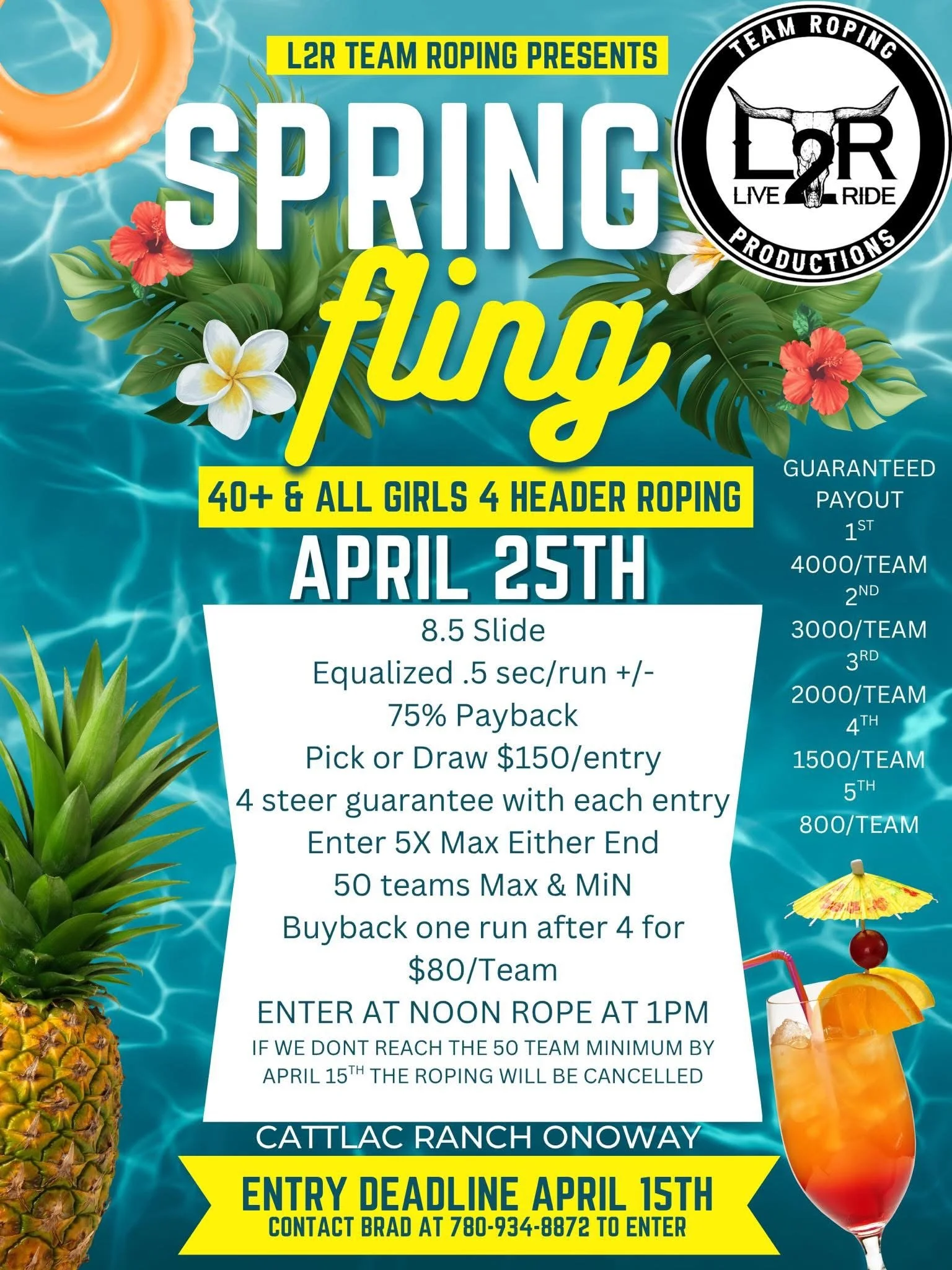 L2R Spring Fling - All Girls TEAM ROPING