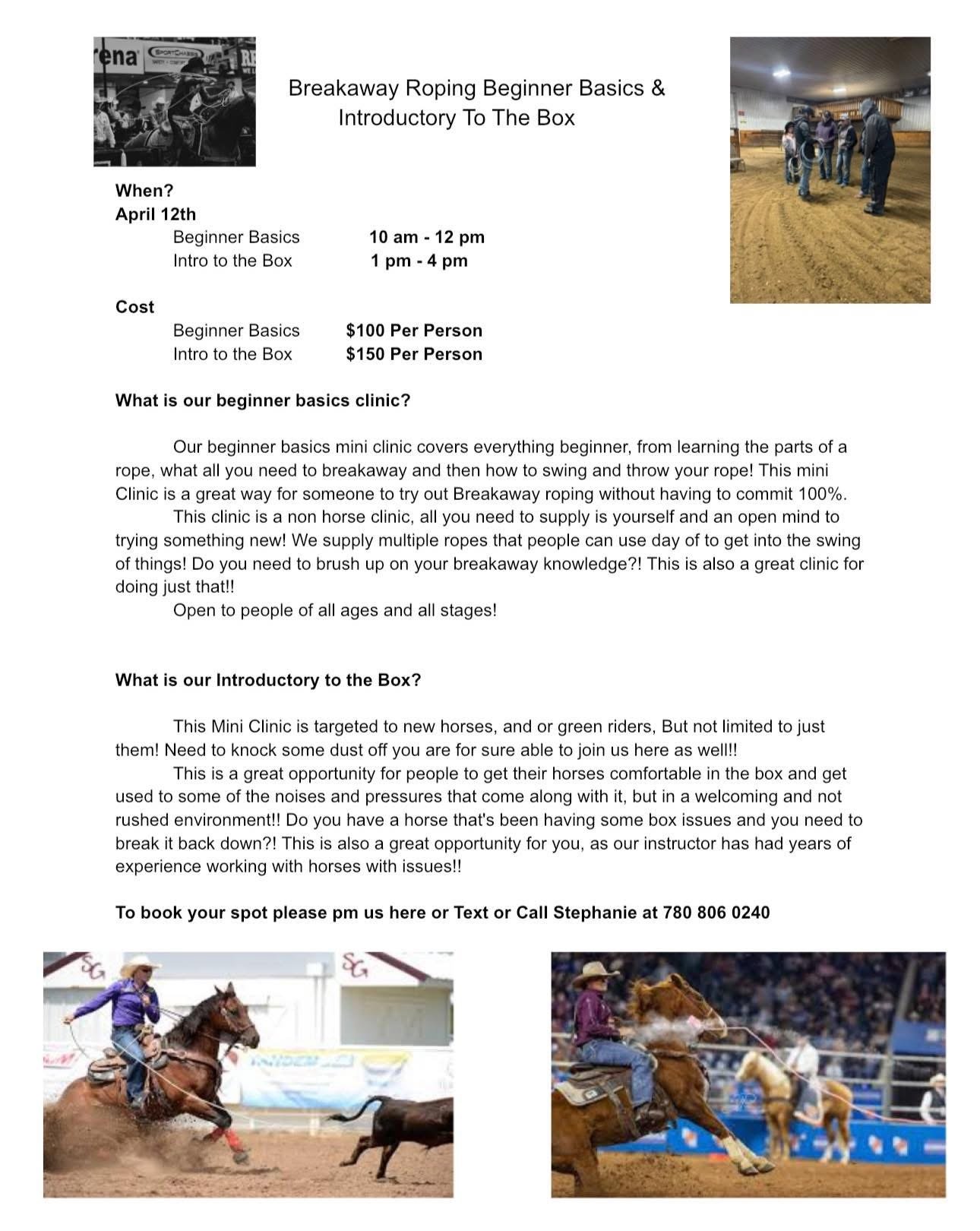 Double H Arena Breakaway Roping Beginner Basics & Intro to the Box 