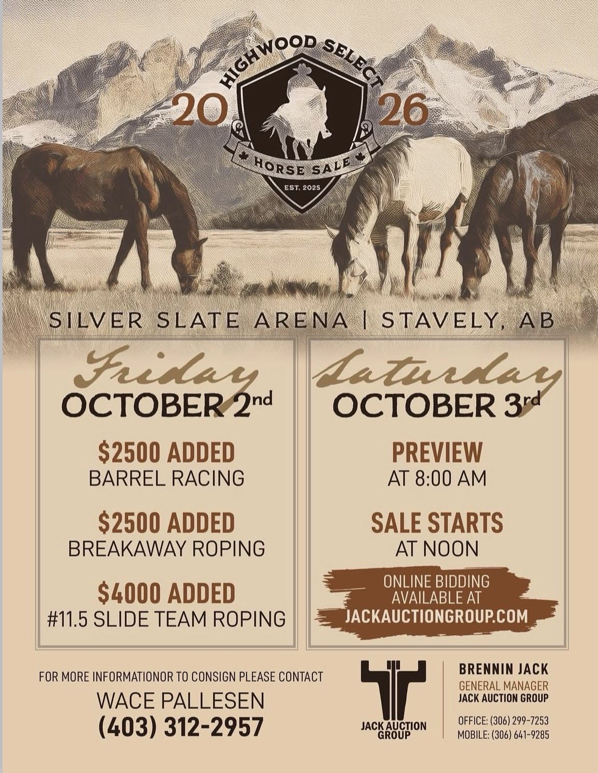 Highwood Select Horse Sale Breakaway