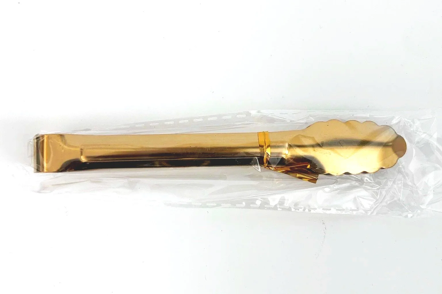 Minimal Gold Pastry Tongs