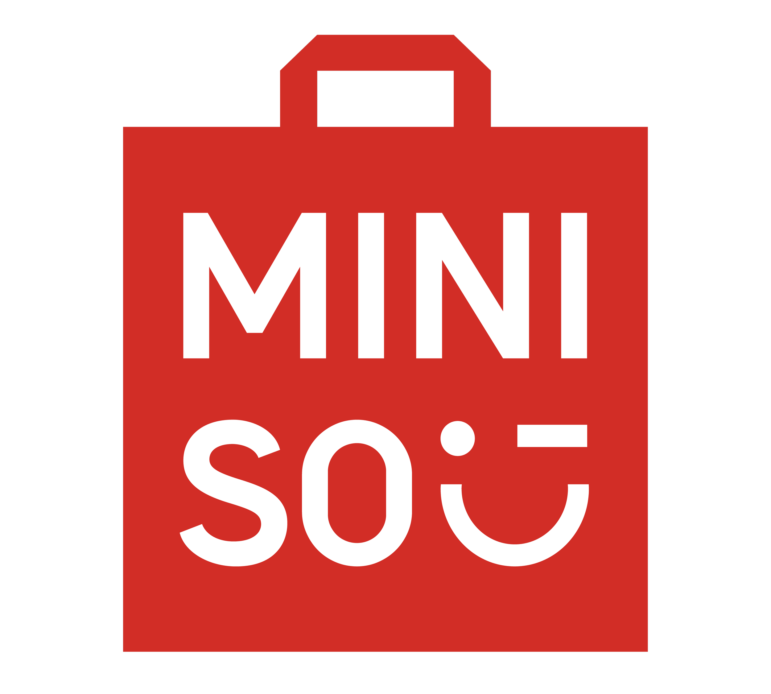 Kırmızı alışveriş çantasına yazılmış 'MINİ SOĞ' ifadesi.