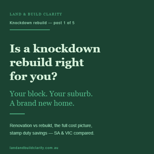 Knockdown Rebuild  