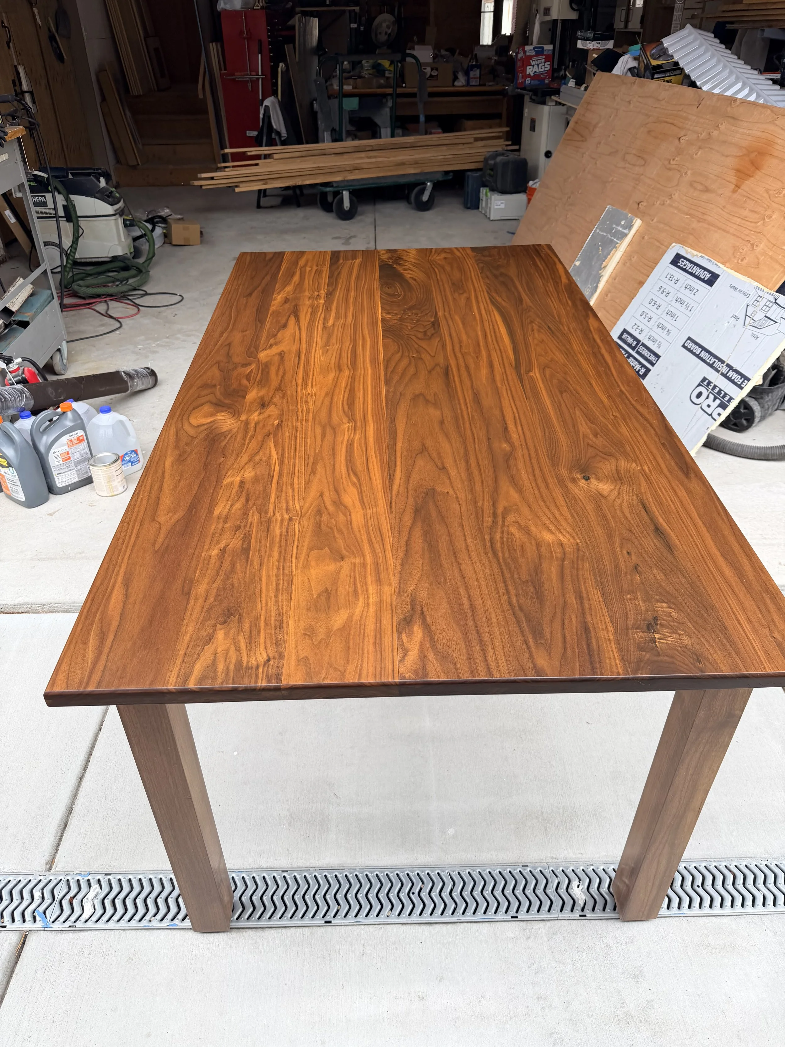 Modern Black Walnut Table 