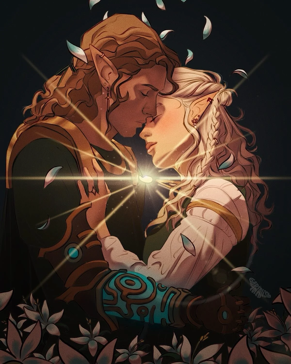 A little Link &amp; Zelda fan art ⚔️ I&rsquo;ve been working on this one for longer than I care to admit. It went through multiple redraws and style changes but I hope I finally captured the feel of these two. 

&mdash;&mdash;&mdash;&mdash;&mdash;&md