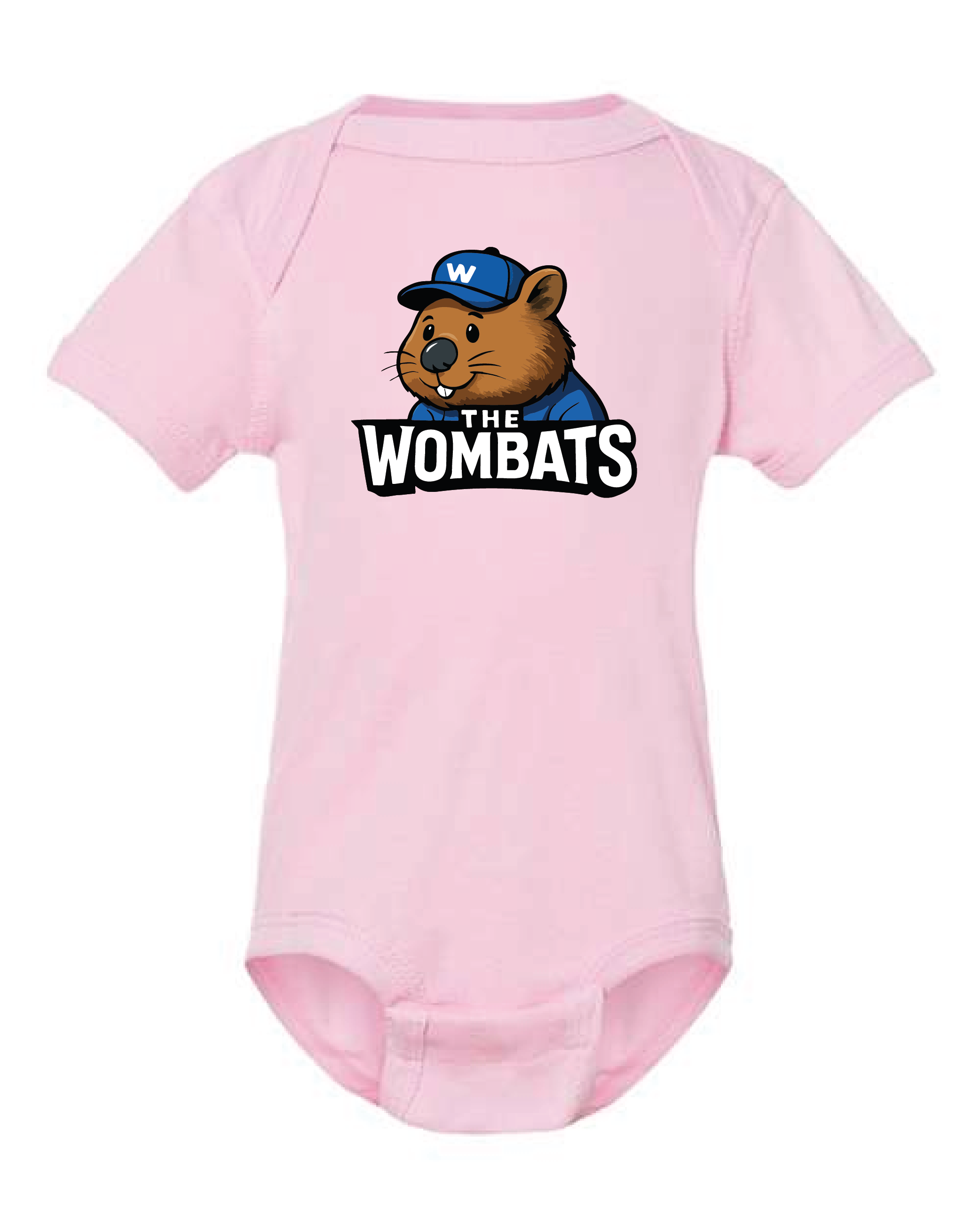 westmont wombats infant bodysuit - Pink.png