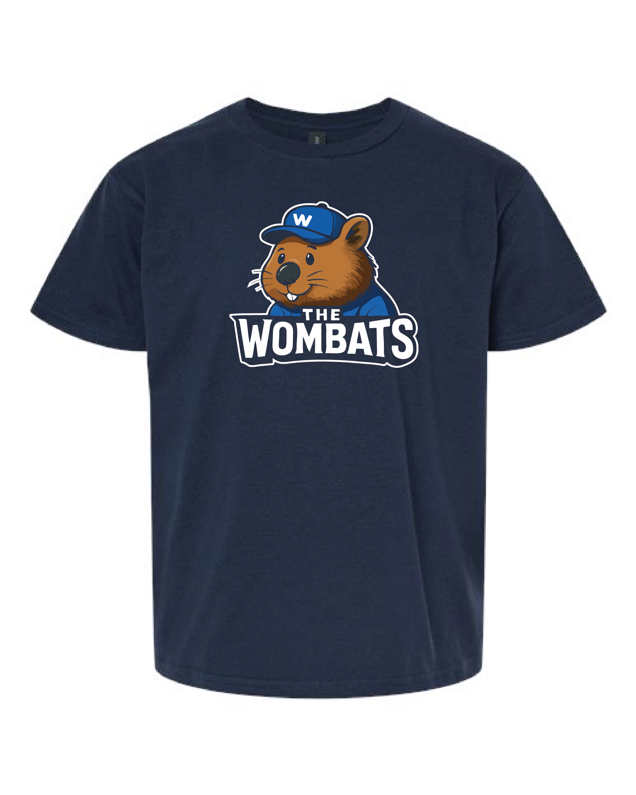 westmont wombats Youth tshirt - Navy.png