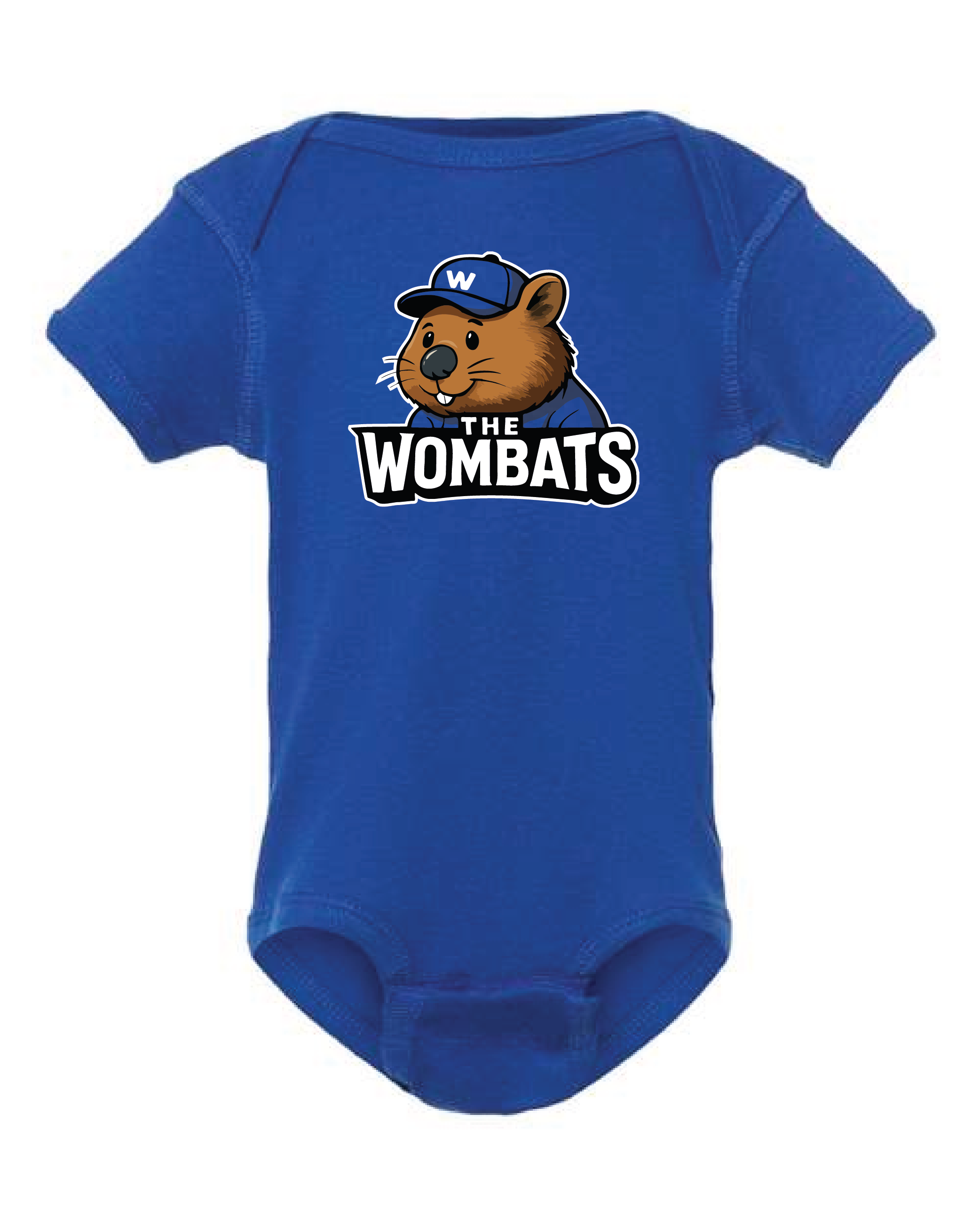 westmont wombats infant bodysuit - Royal Blue.png