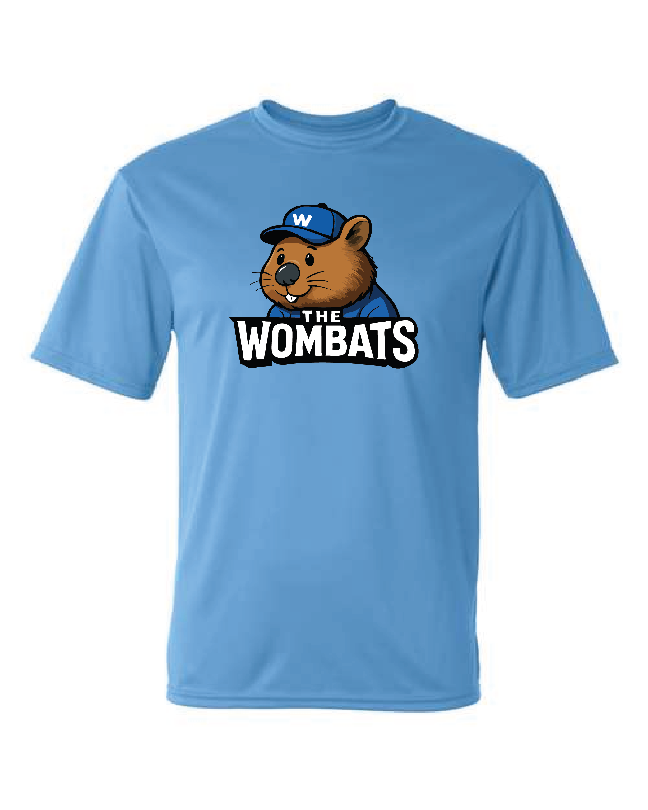 westmont wombats player tshirt - Columbia Blue.png