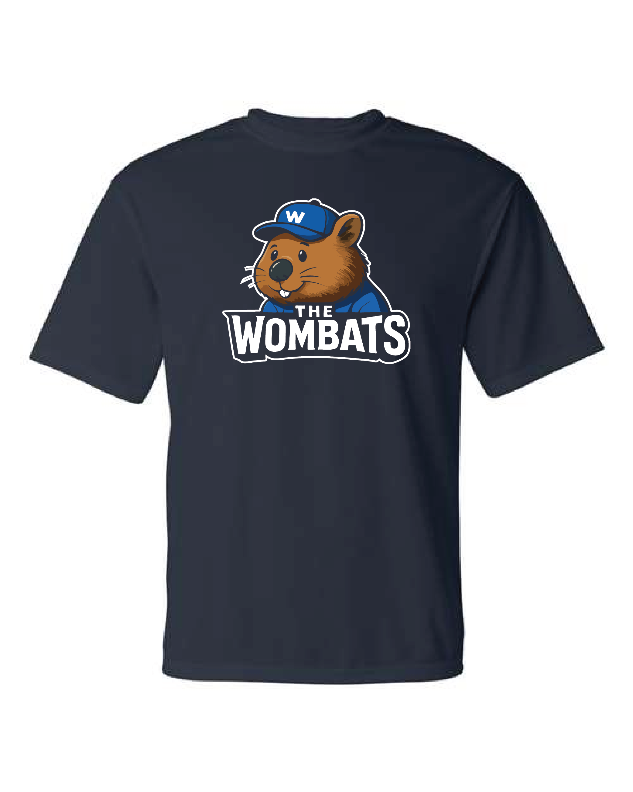 westmont wombats player tshirt - Navy.png