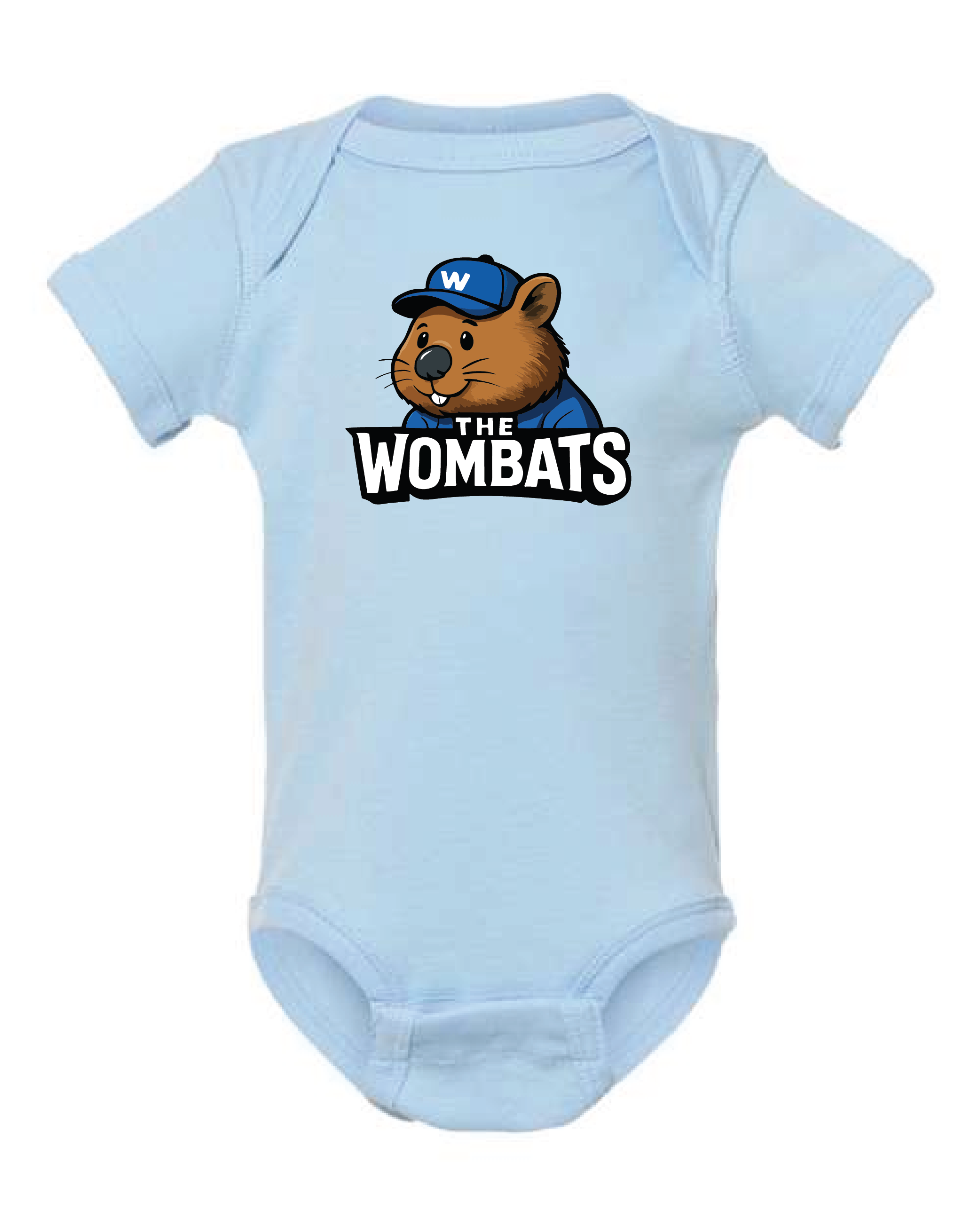westmont wombats infant bodysuit - Light Blue.png