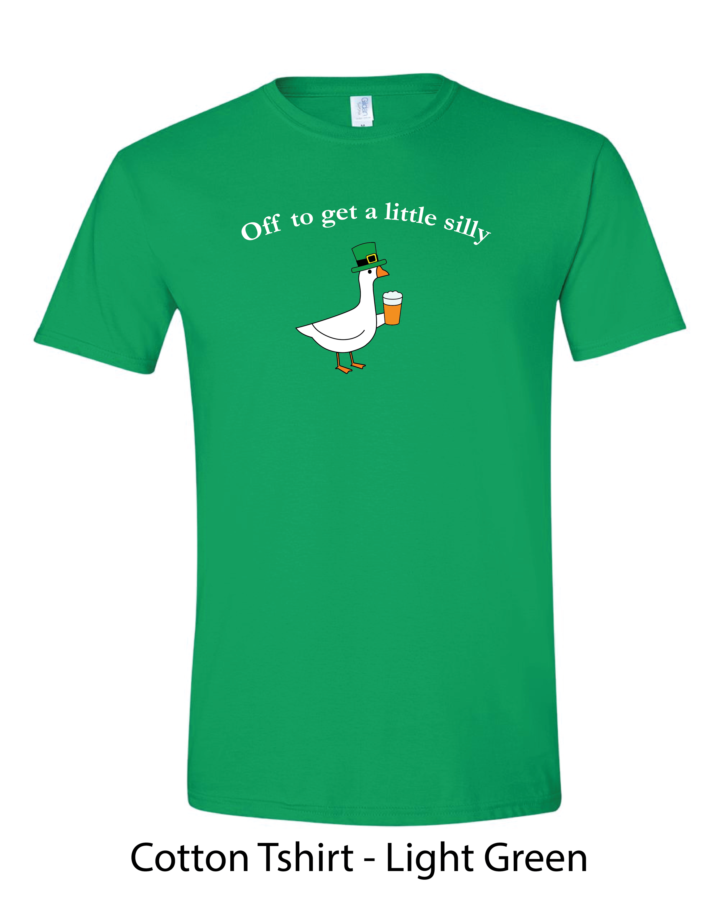 Silly Goose Cotton Tshirt - Light Green.png
