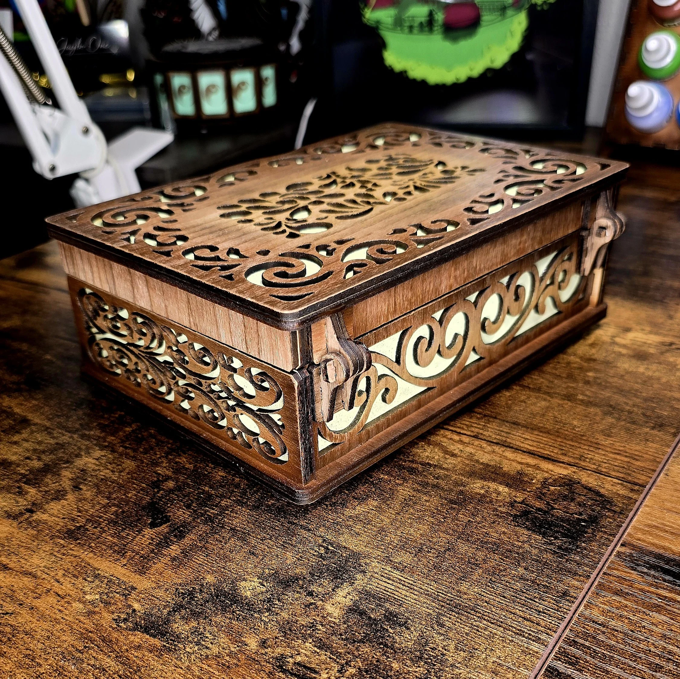 Laser Cut Keepsake & Jewelry Box