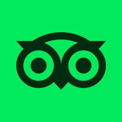 Green background with a black stylized owl face logo.