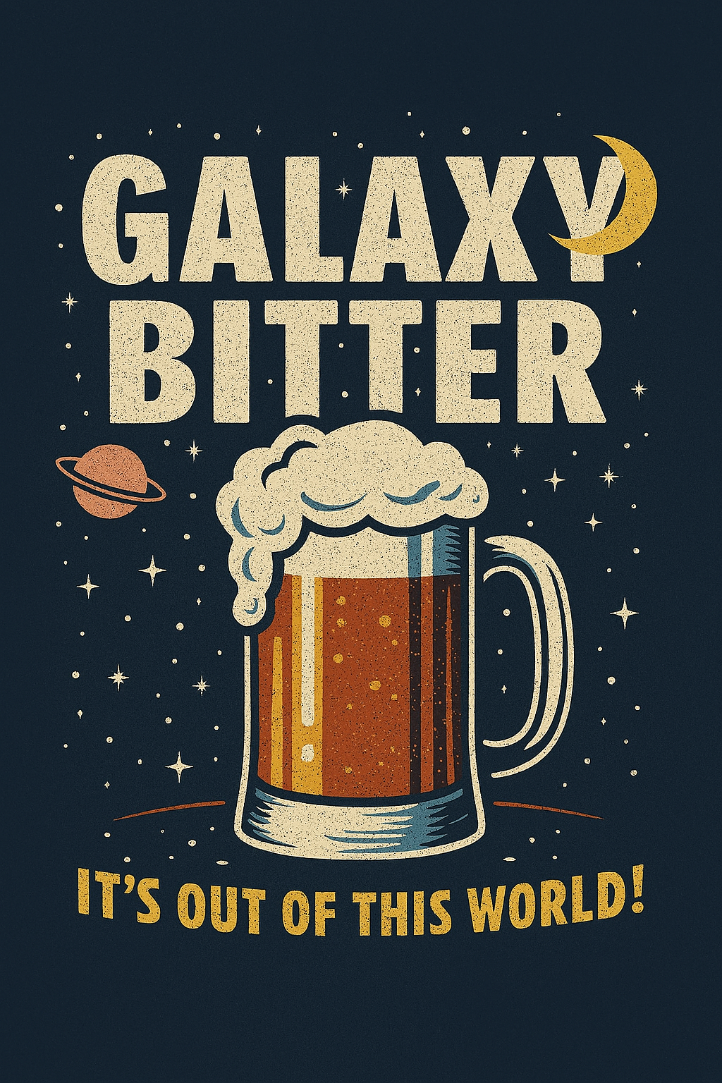 Galaxy Bitter beer stein