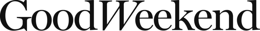 The text 'Good Weekend' in black font on a white background.
