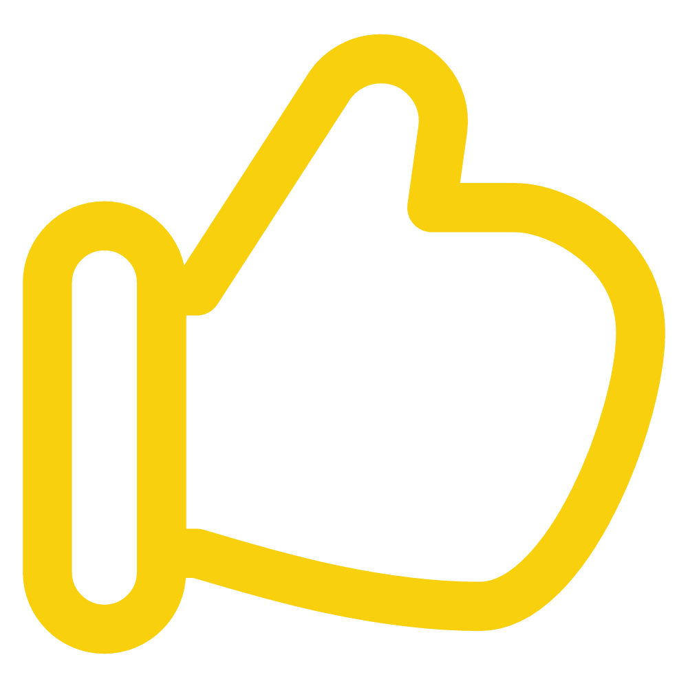 Yellow award ribbon with a black center and a star shape inside.