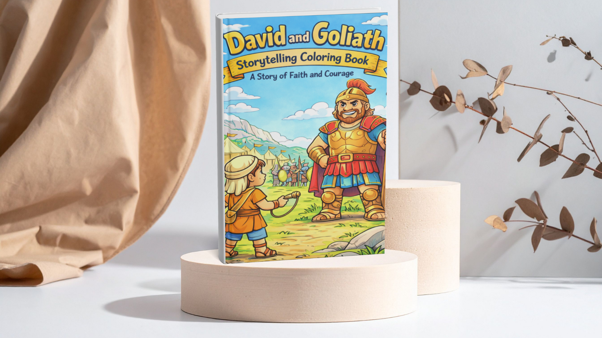 David and Goliath Storytelling Coloring Book