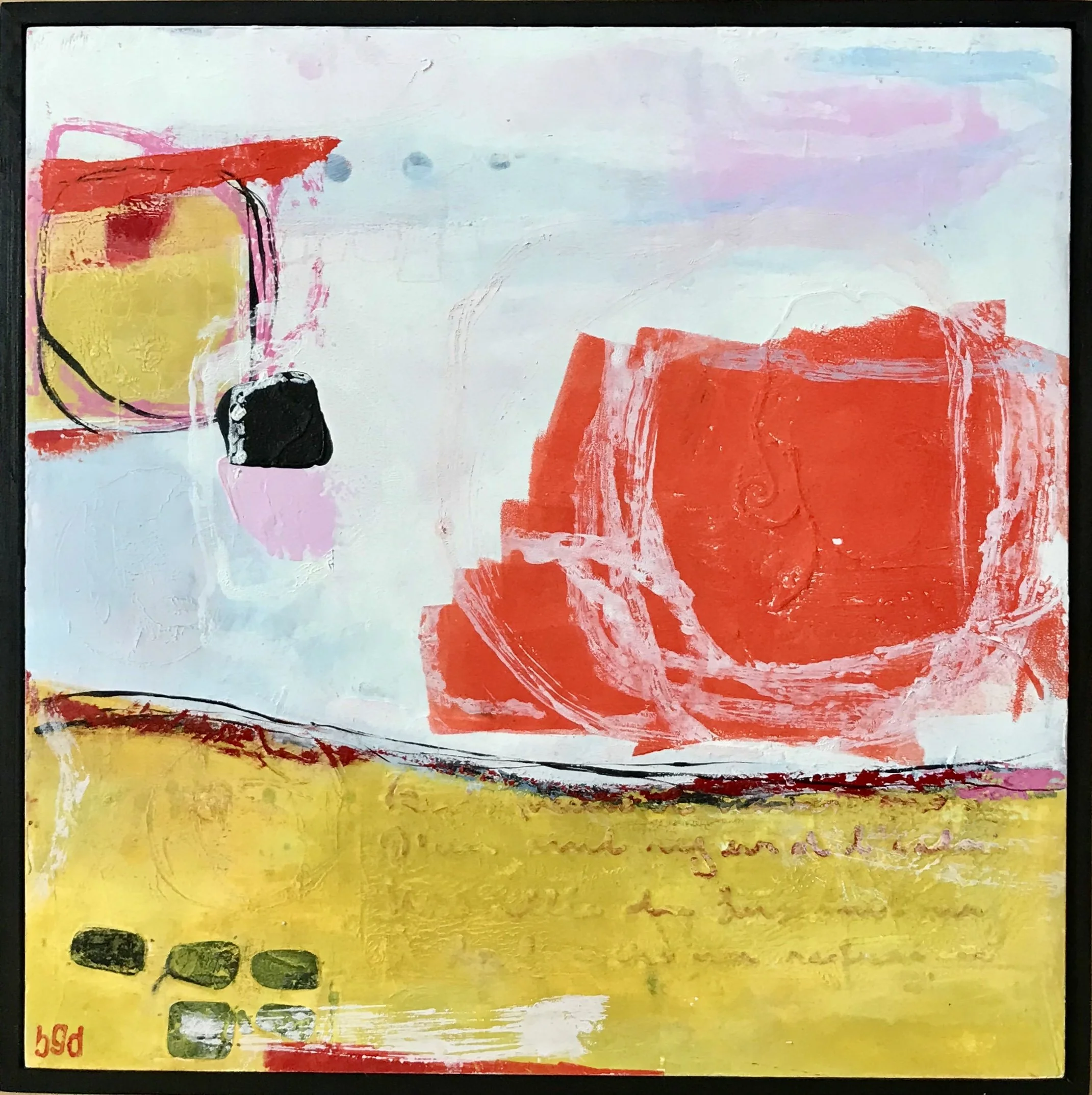 Oh Carol, 2025, oil & cold wax on panel - 12x12x1.5"