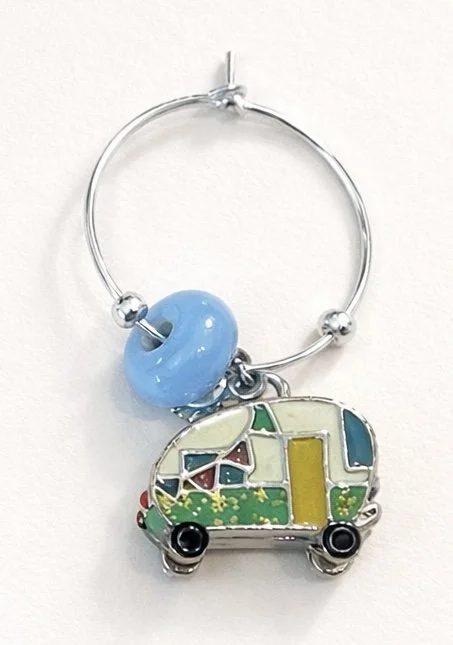 Camping RV Wine Charm