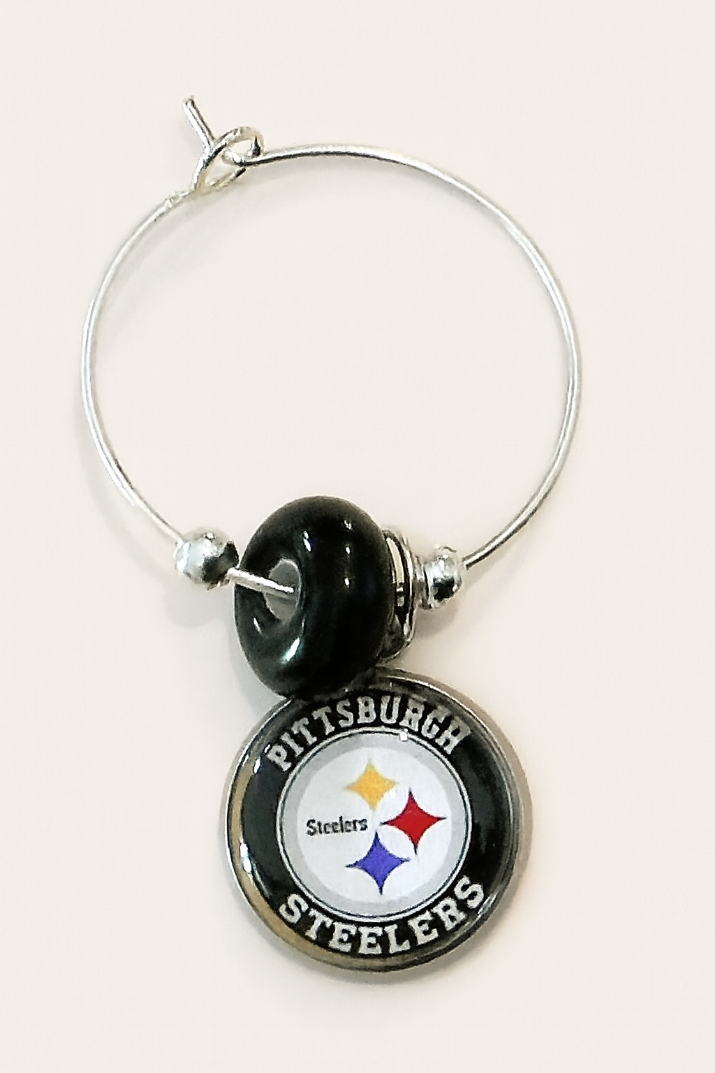 Pittsburgh Steelers Wine Charm