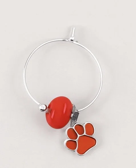 Dog Paw - Red Wine Charm