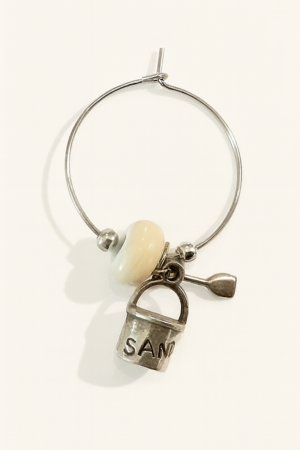 Sand Pail Wine Charm
