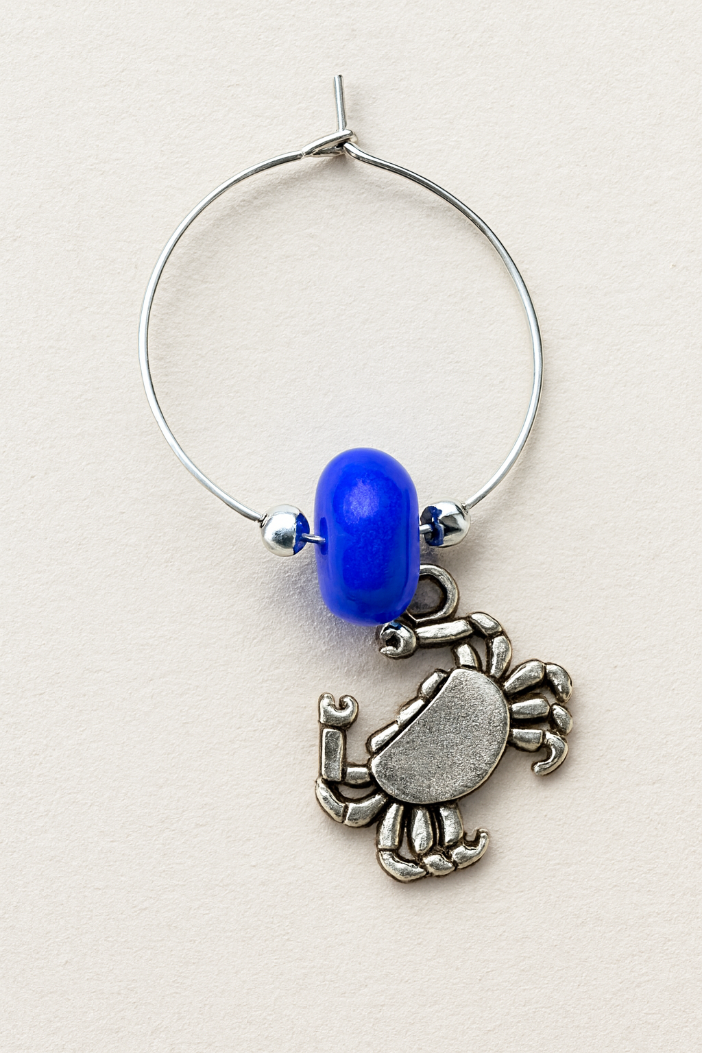 Crab - Blue Wine Charm