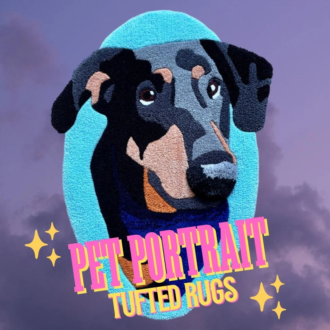 Custom Pet Portrait Rug