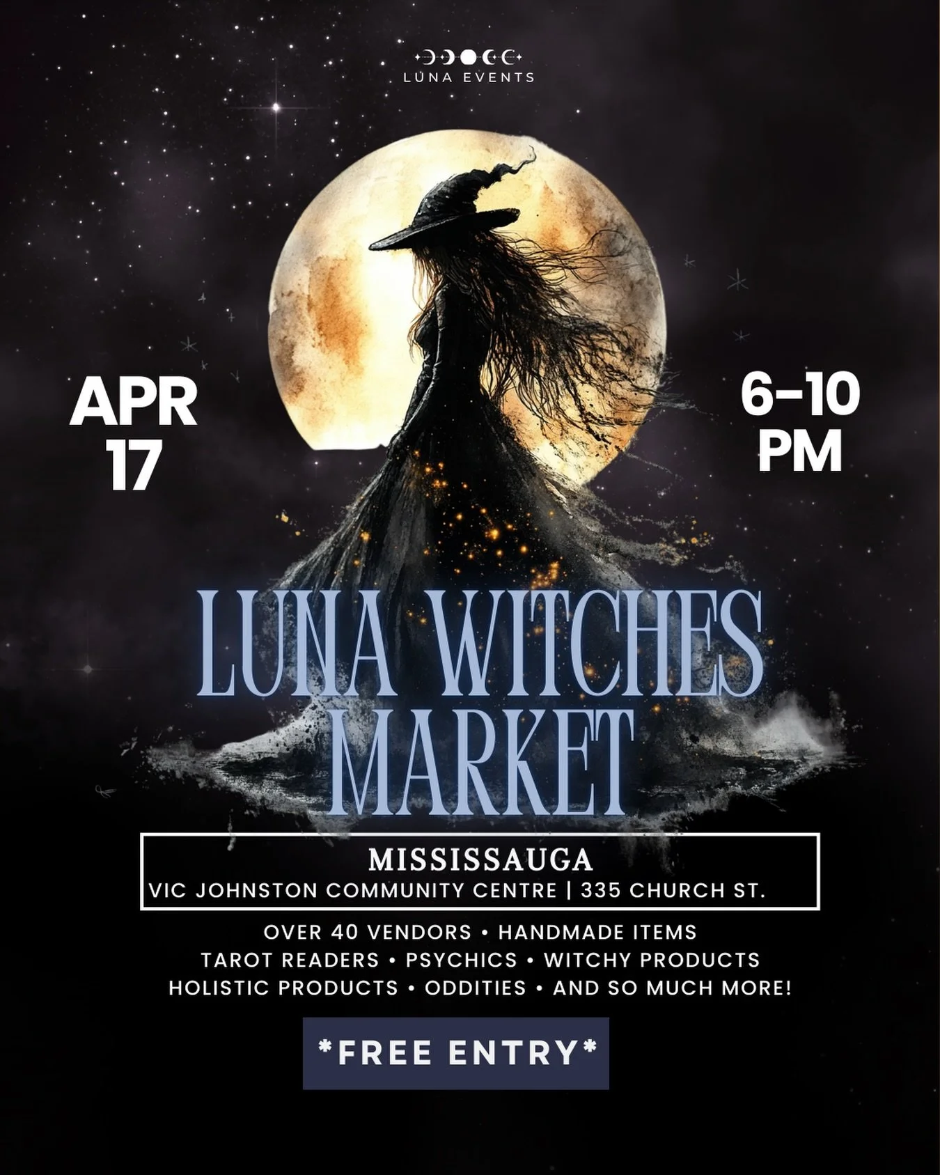 Save the date! 🌙✨

I&rsquo;ll be at the Luna Witches Market in Mississauga on April 17th with a fresh batch of tufted goodies. I&rsquo;ve been working on some exclusive witchy and cottagecore pieces just for this event that I can&rsquo;t wait for yo