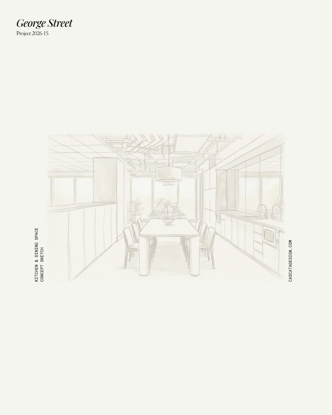 Taking a look back to the design development phase for our George Street project. This is the stage where we take our initial spatial design sketches and begin translating them into detailed, coloured perspective views. Here, we are refining the buil