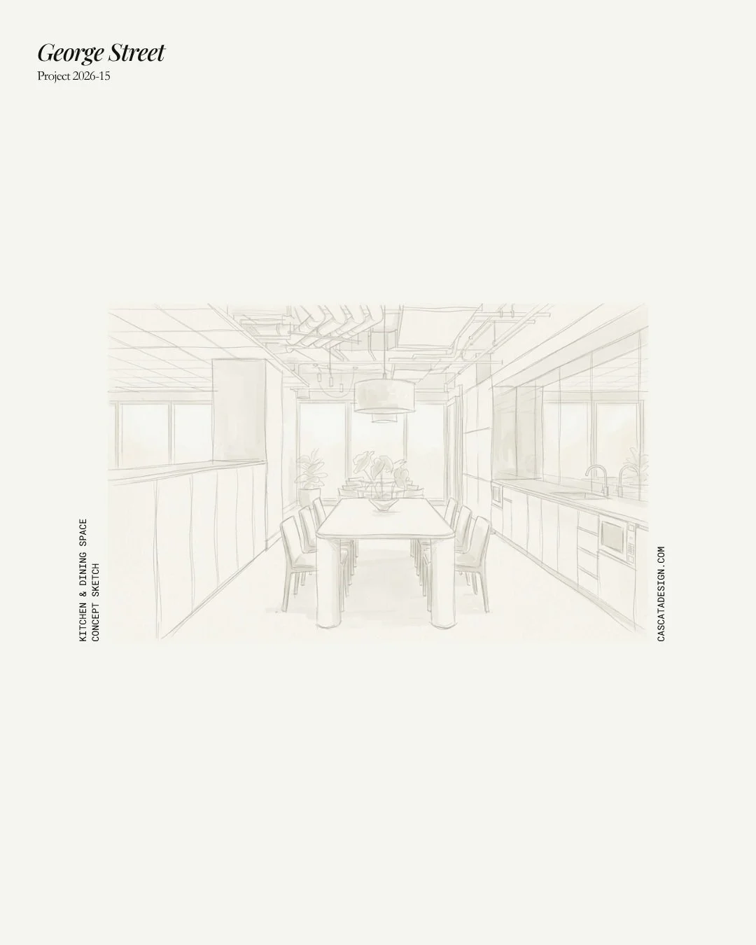 Taking a look back to the design development phase for our George Street project. This is the stage where we take our initial spatial design sketches and begin translating them into detailed, coloured perspective views. Here, we are refining the buil