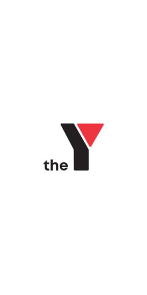 The YMCA logo with a black 'Y' and a red triangle in the upper right corner of the 'Y', and the words 'the' in lowercase beside it.