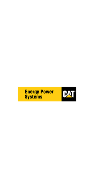 CAT Energy Power Systems logo with yellow and black colors.