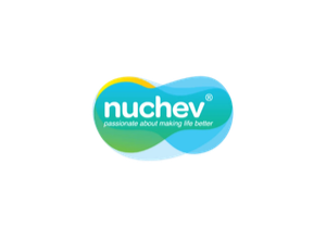 Nuchev logo with tagline 'passionate about making life better'