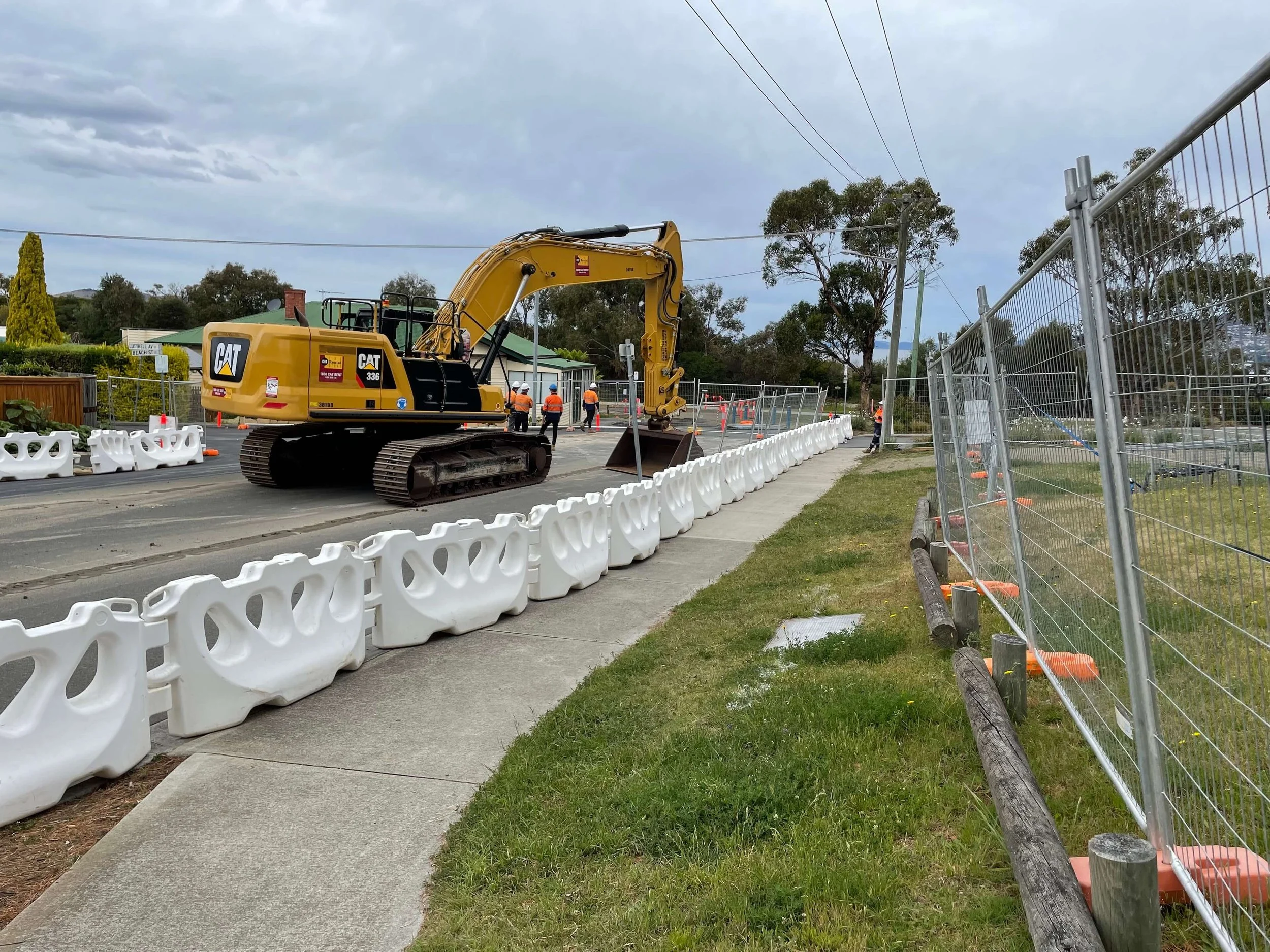 Image depicting construction taking place with a digger and other equipment which Sugden and Gee can Project Manage and procure.