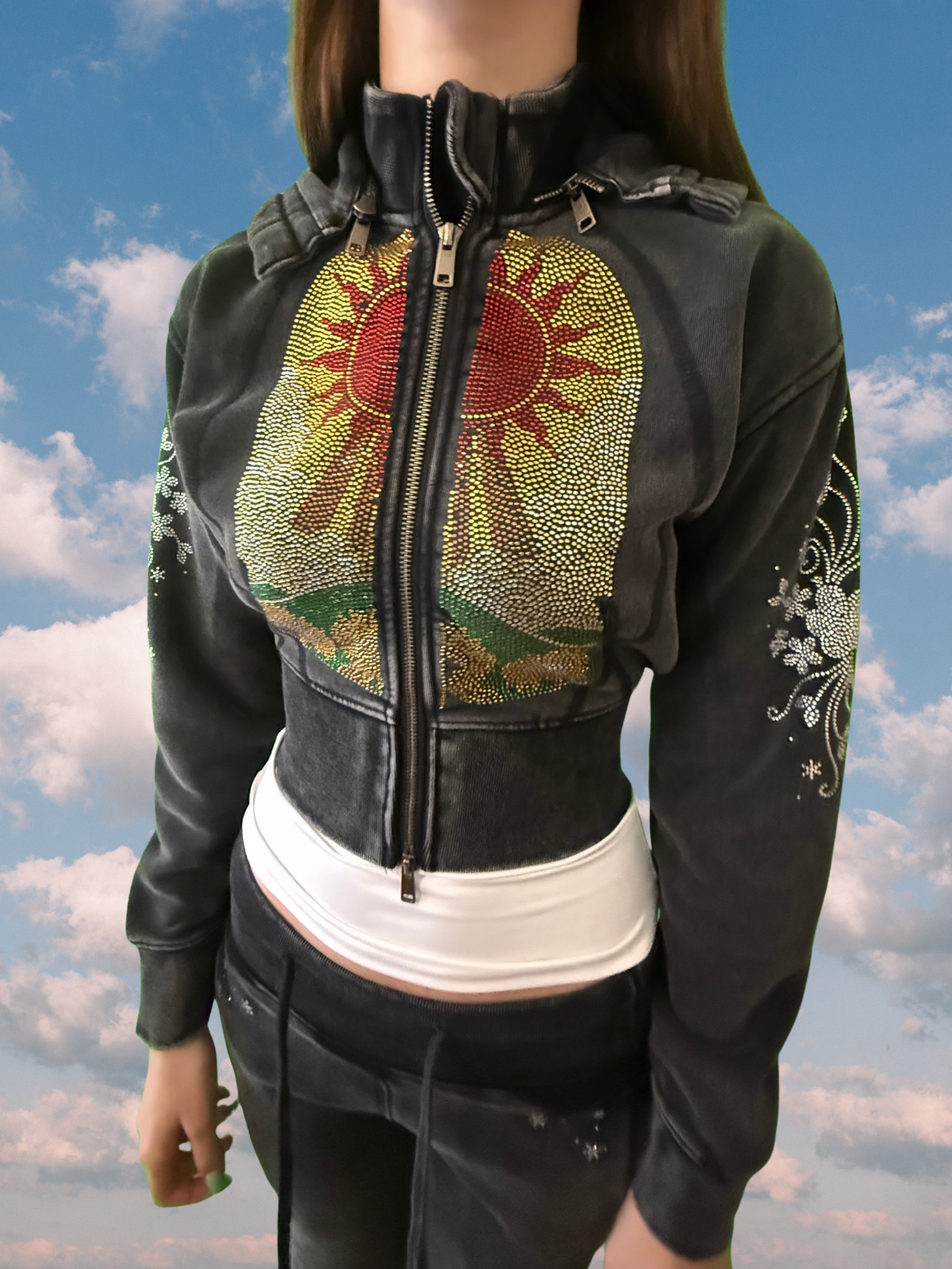 SP26 Collection: Premium Bleached Women's Sweatsuit - 