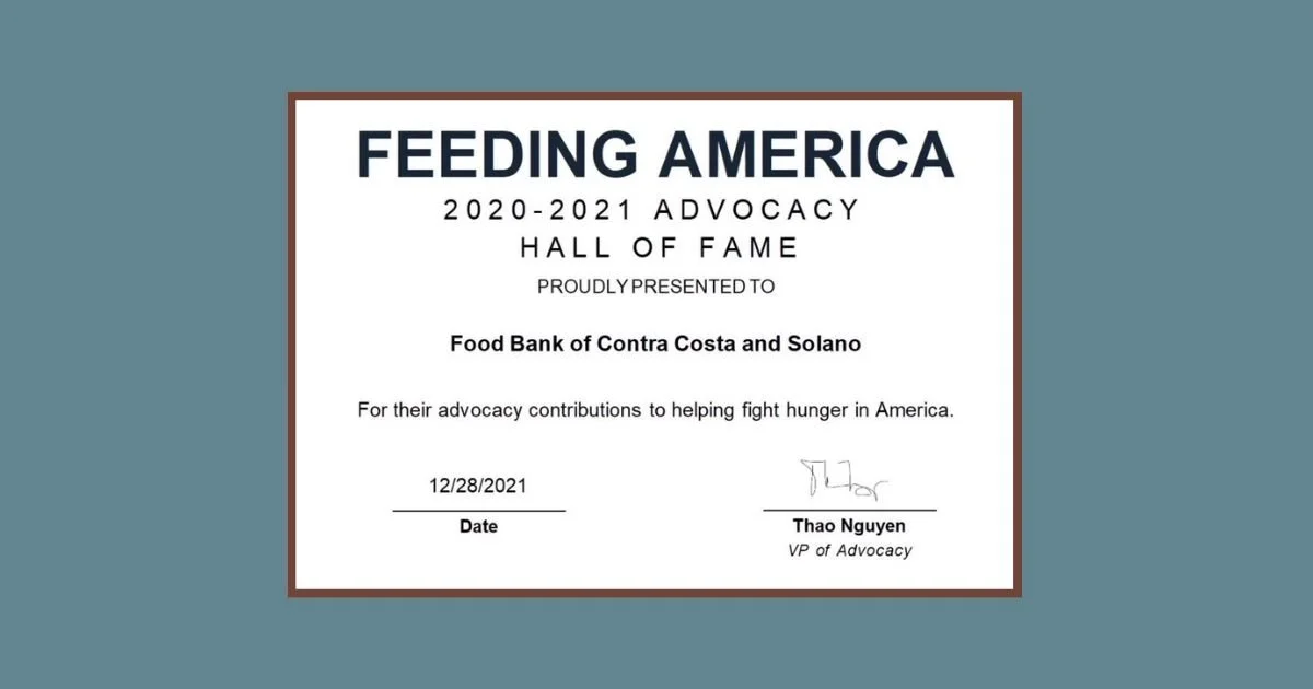 Feeding America’s 2021 Advocacy Hall of Fame