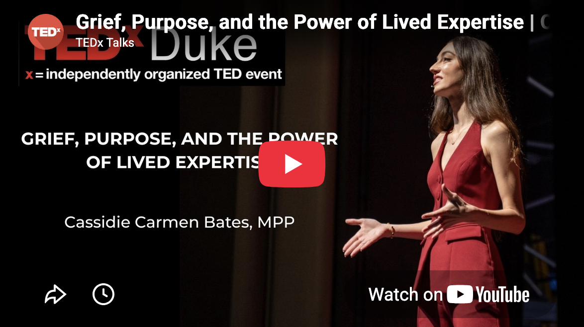 Grief, Purpose, and the Power of Lived Expertise, TEDxDuke