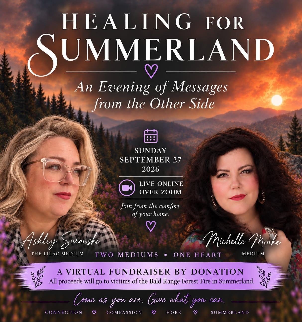 Healing for Summerland  - An evening of Messages from the Other Side