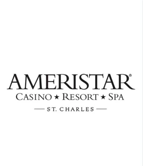 Ameristar Casino Resort Spa logo in black text on a white background.