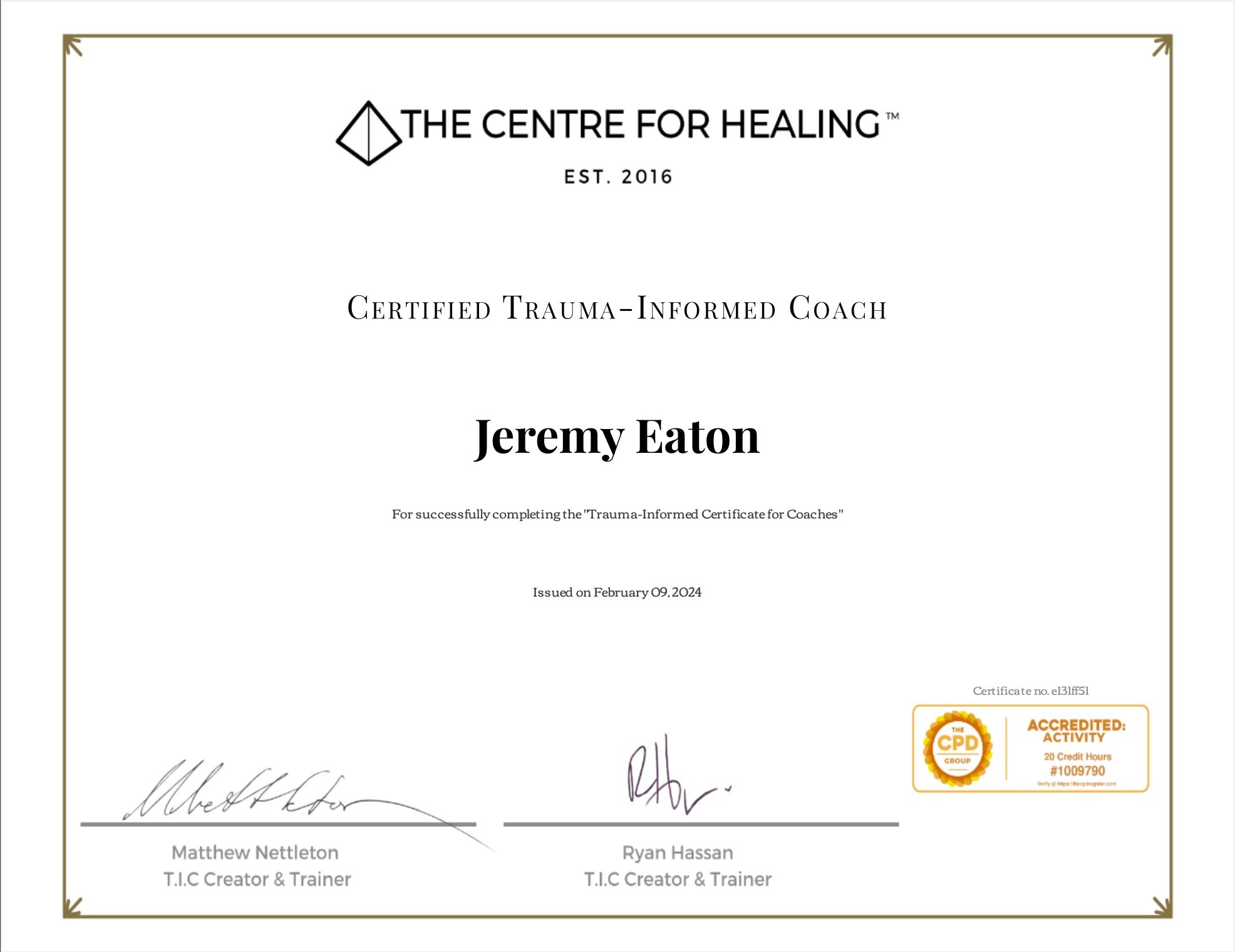 Trauma-Formed Certification