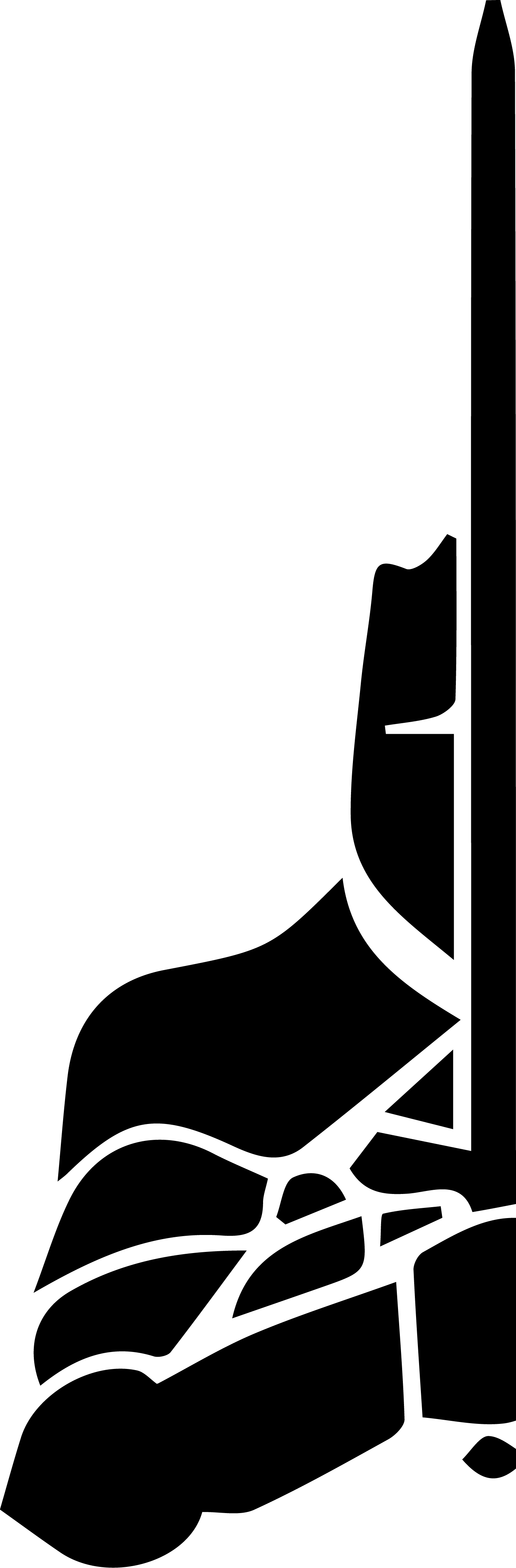 A black cross hanging on a wall with a visible gold frame around it.