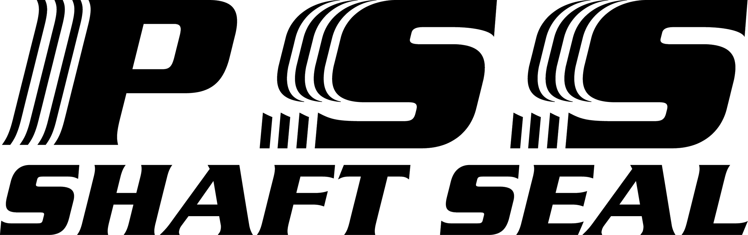 Penske Shafter Sea Logo with stylized lines making the letters and text.