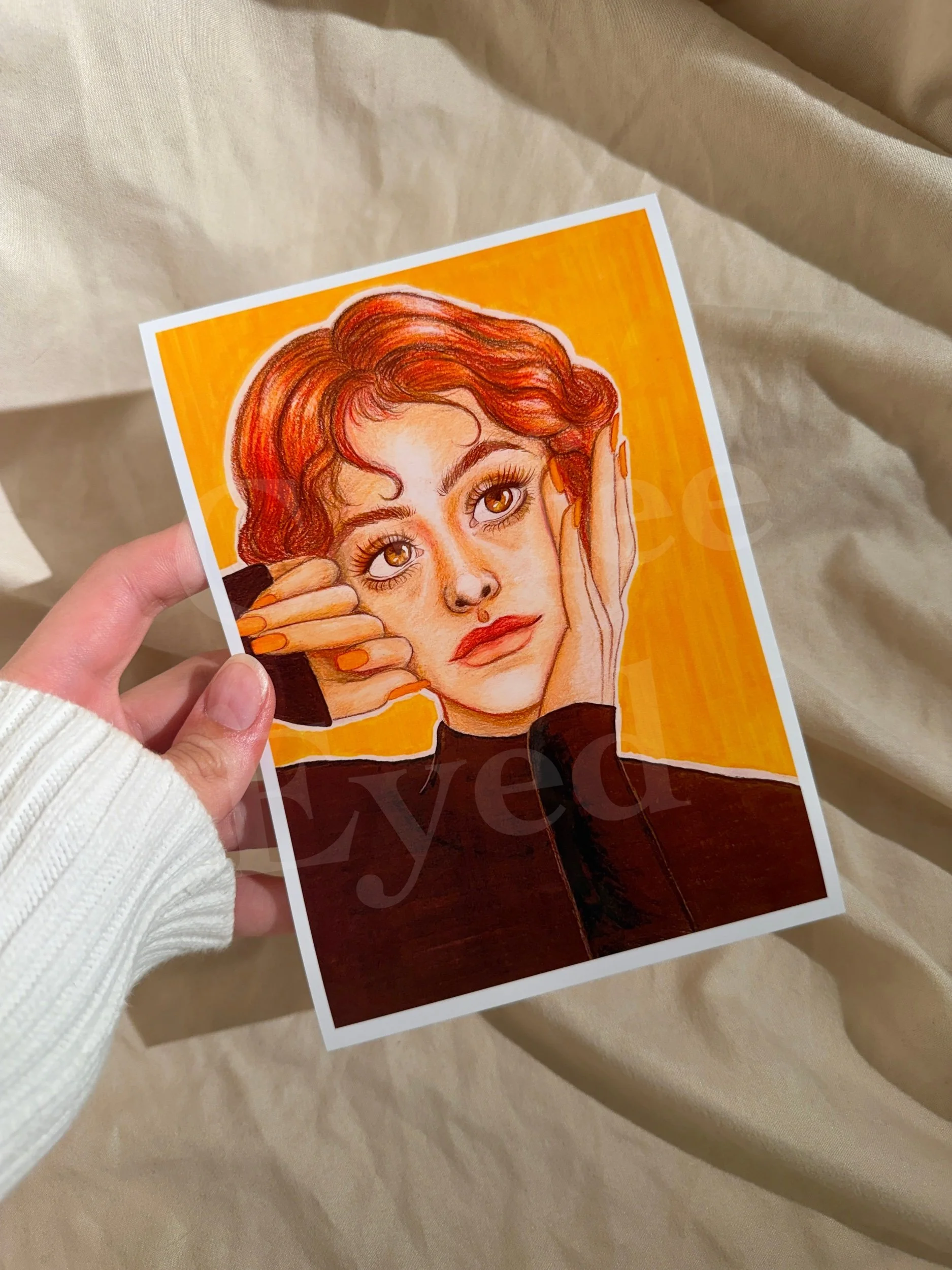 "Orange Colored Day" print