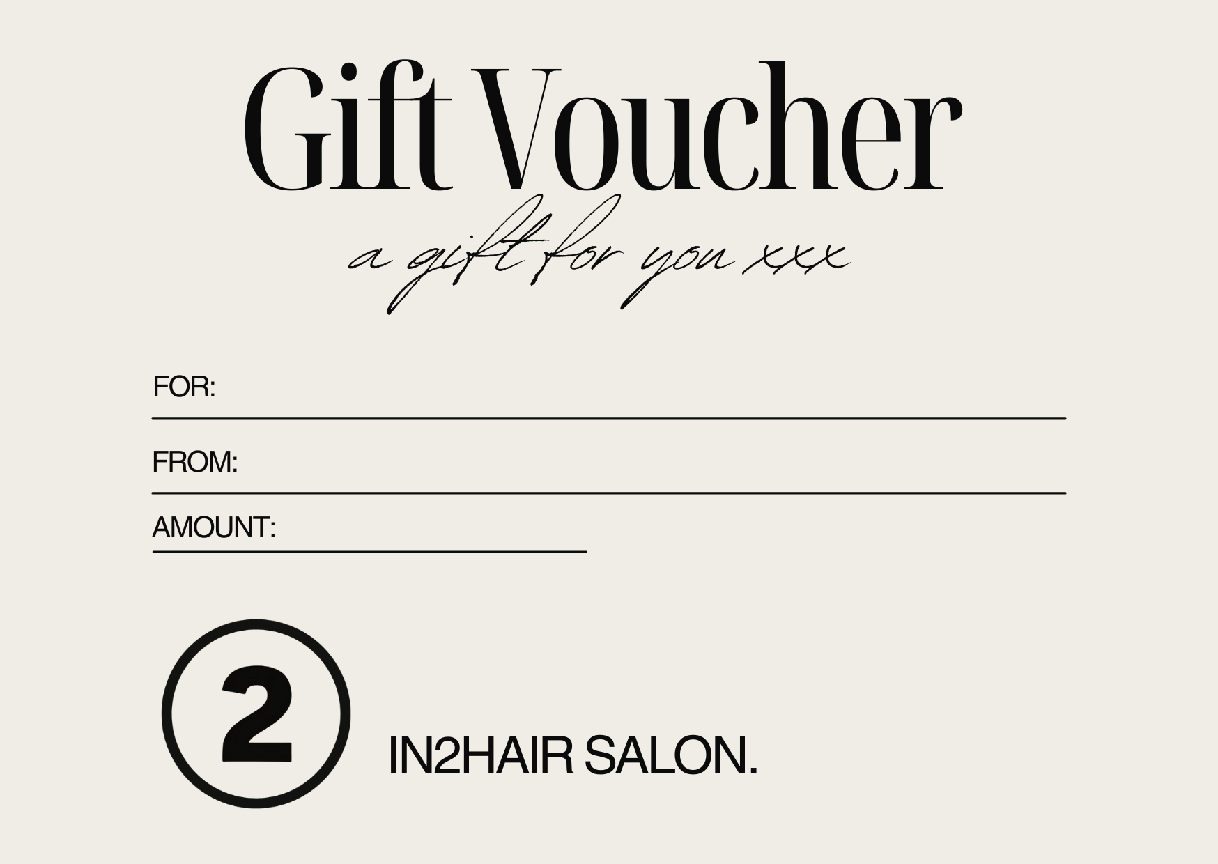 Gift voucher graphic image.