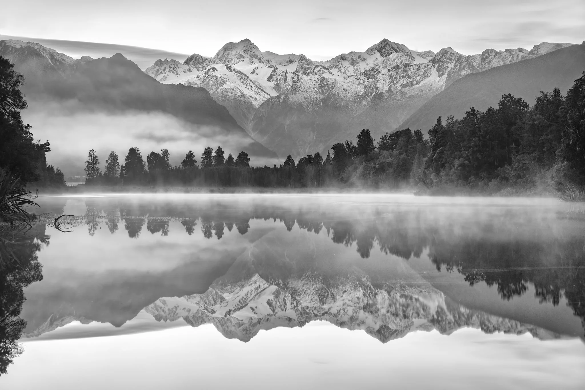 Lake Matheson Day 2 Black & White copy.jpg
