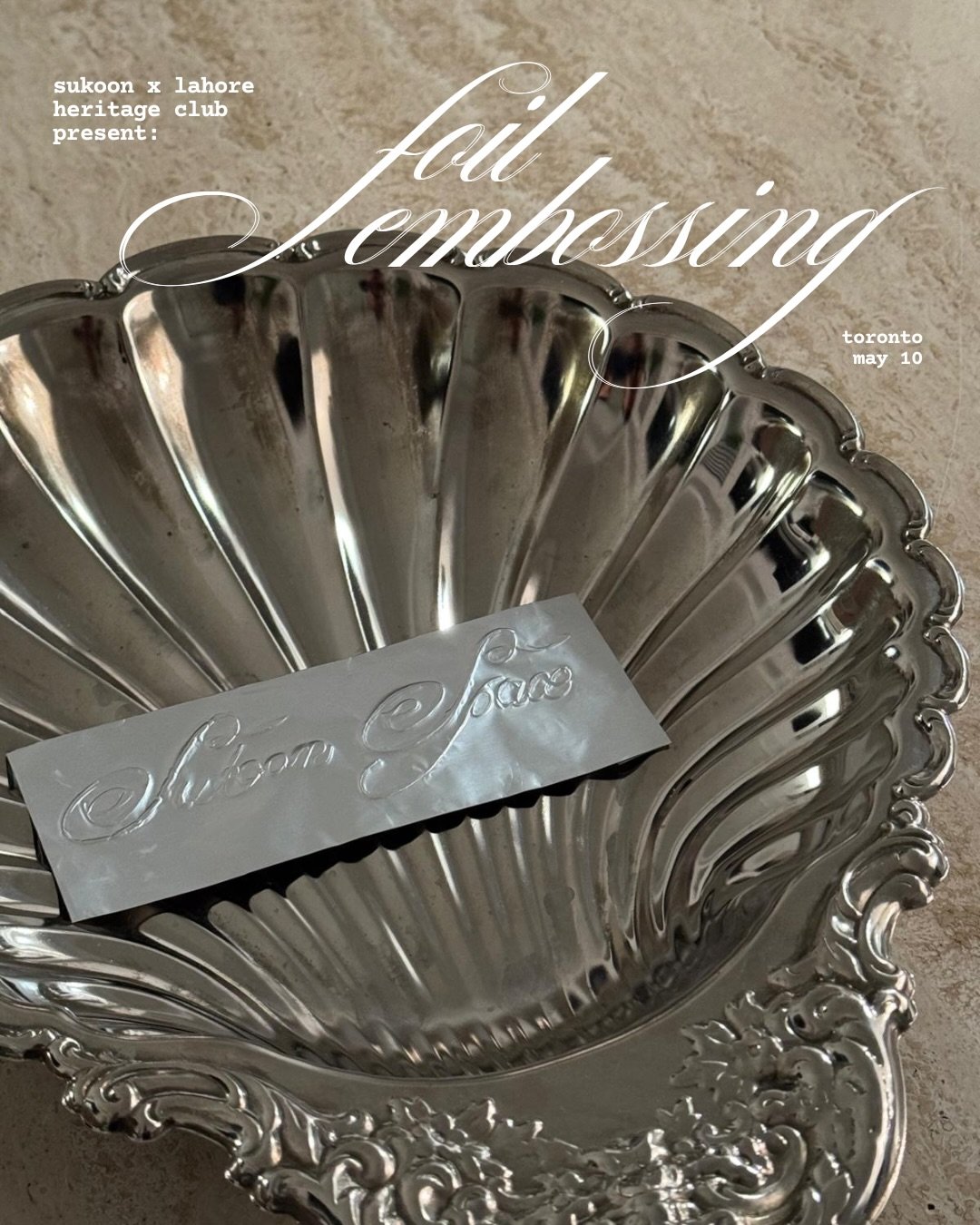 tickets are now live for our foil embossing workshop, in collaboration with @lahoreheritageclub 🪷 
we are so thankful for the positive turnout and excitement with the first run, thank you from the bottom of our hearts for supporting us as we continu